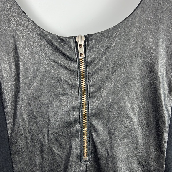 Free People Faux Leather Bodycon Sleeveless Dress Sz: M(8-10) - Picture 4 of 7